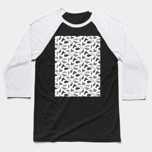 Black and white abstract pattern Baseball T-Shirt